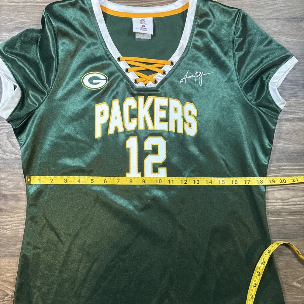 Green Bay Packers Women's Football Jersey Aaron Rodgers #12 NFL Team Apparel - Picture 4 of 5